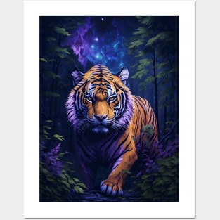 King Tiger in the forest Posters and Art